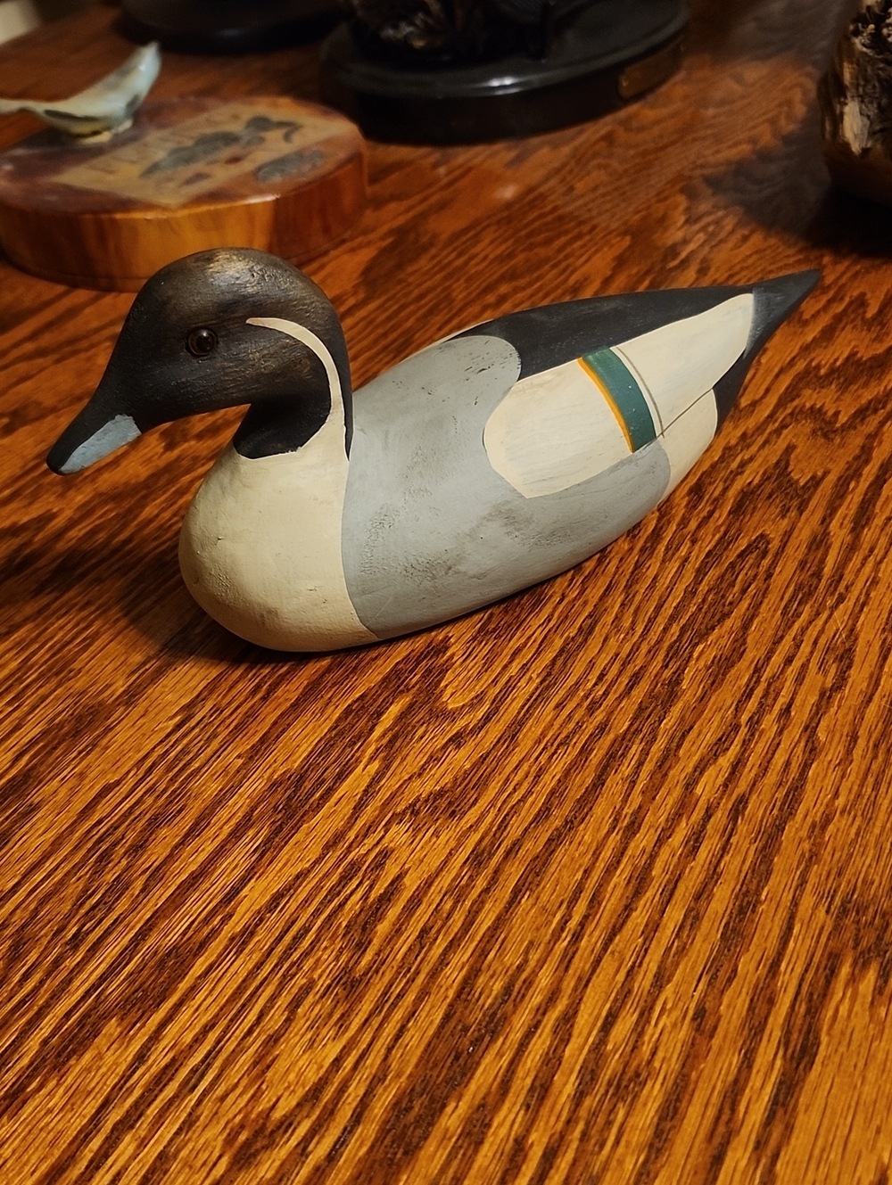 Ducks Unlimited Pintail Wood Carved Small Duck Decoy Big Sky Carvers Montana